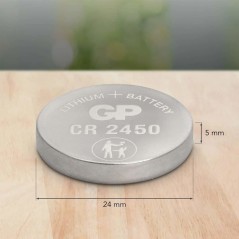 CR 2450 LITHIUM-P Battery - Reliable Power Source for All Your Devices - High Performance, Long-Lasting Energy (1 Pack)